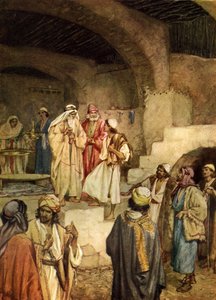 Sámuel felkeni Dávidot. - Biblia alkotó: William Brassey Hole