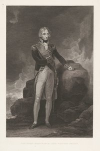 Horatio Nelson portréja The Right Honorable Lord Nelson vikomt (cím a tárgyon) alkotó: William Bromley (I)