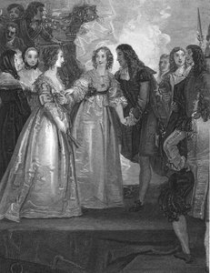 II. Károly fogadja Orléans hercegnőjét Doverben, 1670, 1804