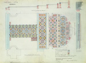 Tervezés a járdához, Bombay katedrálisa, India