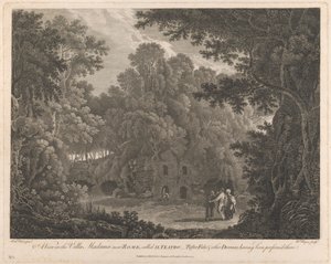 Kilátás a Villa Madama-ban, Róma közelében, II Teatro néven