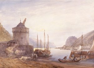 Andernach a Rajnánál alkotó: William Callow