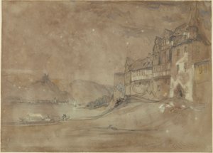 Marksburg vára, Rhens alkotó: William Callow