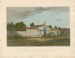 Az 1777-ben megjelent Astley amfiteátrum külső képe