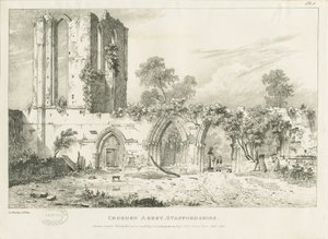 Croxden Abbey: metszet, nd [1821] (nyomat)