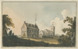 Edingale templom: akvarell festészet, és [c 1790]