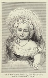 H R H A walesi herceg, öt hónapos (metszet) alkotó: William Charles (after) Ross
