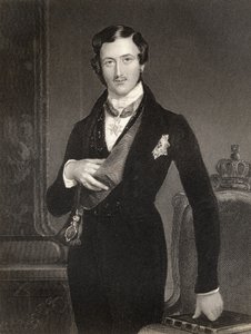 Albert Prince Consort of Great Britain, W. Holl metszete, a National Portré Gallery IV. kötetéből, 1820 körül megjelent