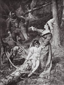 Anjou Margit találkozása egy hexhami rablóval alkotó: William Christian Symons