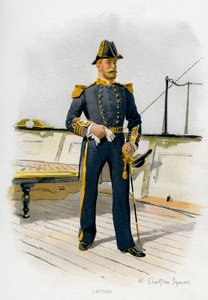 Királyi Haditengerészet kapitánya, c1890-c1893.