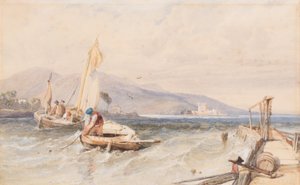 Douglas kastély, Loch Leven, 1849 alkotó: Clarkson Frederick Stanfield