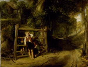 Rusztikus civilitás vagy „a közelgő események árnyékot vetnek maguk elé”, 1832 körül (olaj, vászon) alkotó: William Collins