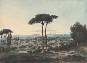 Frascati, Róma közelében, 1819. alkotó: William Cowen