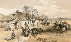 Lord Raglan főhadiszállása Khutor-Karagatchban alkotó: William Crimea Simpson