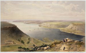 Sebastopol kikötőjének északi oldala, "The Seat of War Kelet" lemez, kocsma. Paul und Dominic Colnaghi és Társa, 1856 alkotó: William Crimea Simpson
