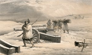 A Zouaves őrszeme Sebastopol előtt alkotó: William Crimea Simpson