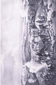 Szevasztopol: Egy forró nap az akkumulátorokon, illusztráció a brit csaták szárazföldön és tengeren című filmből, 1915 alkotó: William Crimea Simpson