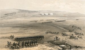 A bulganaki magaslatok lovassági ügye – az első ágyú, 1854. szeptember 19. alkotó: William Crimea Simpson
