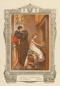 "Muriel beszélget az angyalokkal" (színes litográfia) alkotó: William Cubitt Cooke