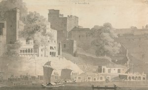 Bramha és Narsingdara Ghat, Varanasi alkotó: William Daniell