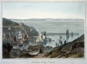 „Brixham, Torbay, Devon”, 1825 alkotó: William Daniell
