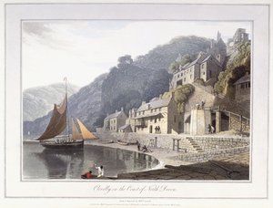 Clovelly, Észak-Devon partján alkotó: William Daniell