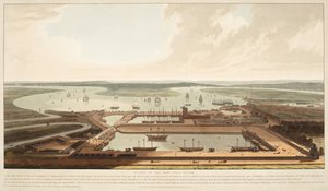 Kelet-indiai dokkok alkotó: William Daniell