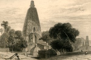 Nagy templom Bode Gyahban, 1835. alkotó: William Daniell