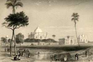 Sufter Jung mauzóleuma, Delhi, 1835. alkotó: William Daniell