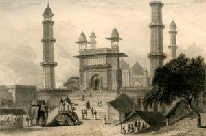 Mathurai mecset, 1835. alkotó: William Daniell
