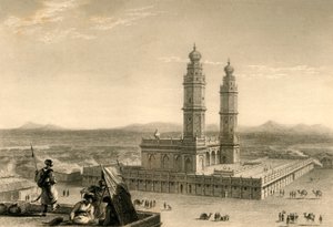 Mecset a Coimbatore-ban, 1835. alkotó: William Daniell