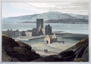 „The Cathedral at Iona”, Argyll and Bute, Skócia, 1817 alkotó: William Daniell