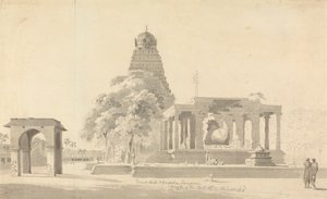 A nagy bika és a tanjorei pagoda alkotó: William Daniell
