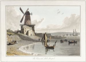 The Towns-end Mill, Liverpool, 1814-1825 alkotó: William Daniell