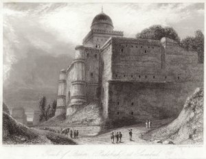 Baber sírja Sumbul Baburnál alkotó: William Daniell