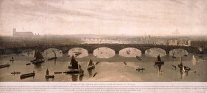 London kilátása délről, 1810 alkotó: William Daniell