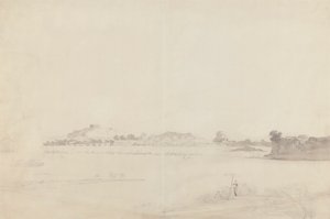 Kilátás Monghyr, Bihar alkotó: William Daniell