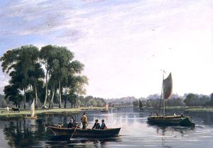 Kilátás a Temzére Richmondban alkotó: William Daniell