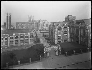 A New York-i City College kampuszának nagy látószöge, New York City, 1914. július 16. alkotó: William Davis Hassler