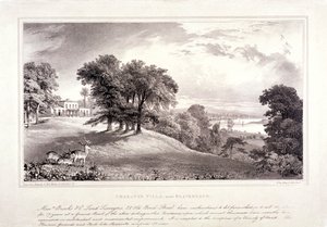 Charlton ház Blackheath közelében, Greenwich, London, 1830.