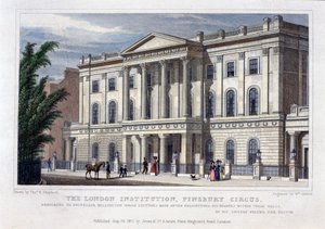 A London Institution, Finsbury Circus, London, 1827