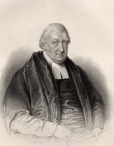 Rowland Hill tiszteletes, S. Freeman metszet, a „The National Portrait Gallery, Volume IV” című kiadványból, 1820 körül megjelent (litho)