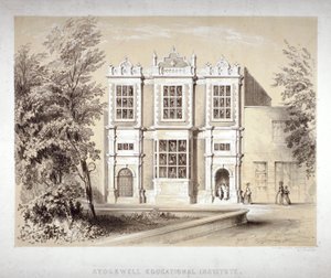 Stockwell Educational Institute, Stockwell, Lambeth, London, c1860 alkotó: William Dickes