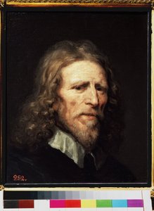 ""Abraham van der Doort (kb. 1575/1580 -1640), holland művész portréja"" William Dobson (kb. 1610-1646) festménye 1640 előtt Méret: 45x38 cm Szentpétervár, Remete Múzeum