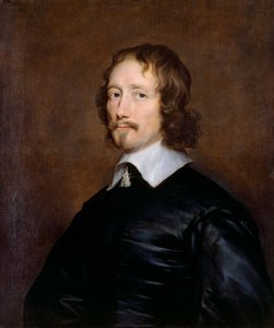 John Hampden angol politikus és képviselő portréja, 17. század közepe