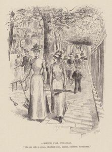 Reggeli séta, Piccadilly (metszet) alkotó: William Douglas Almond