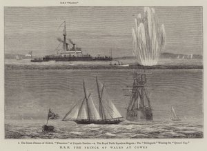 HRH, a walesi herceg a Cowes-ban