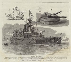 Baleset a HMS Collingwood fedélzetén alkotó: William Edward Atkins