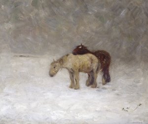 Hóvihar, 1891 körül (olaj, vászon)