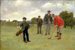 A hatodik zöld felhelyezése alkotó: William Edwin Pimm